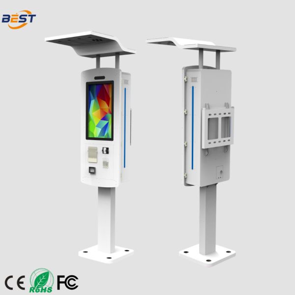 Outdoor Ordering Kiosk with IP65 Waterproof Rating, 10-Point Capacitive Touch, and Intel Core i3/i5/i7 Processors