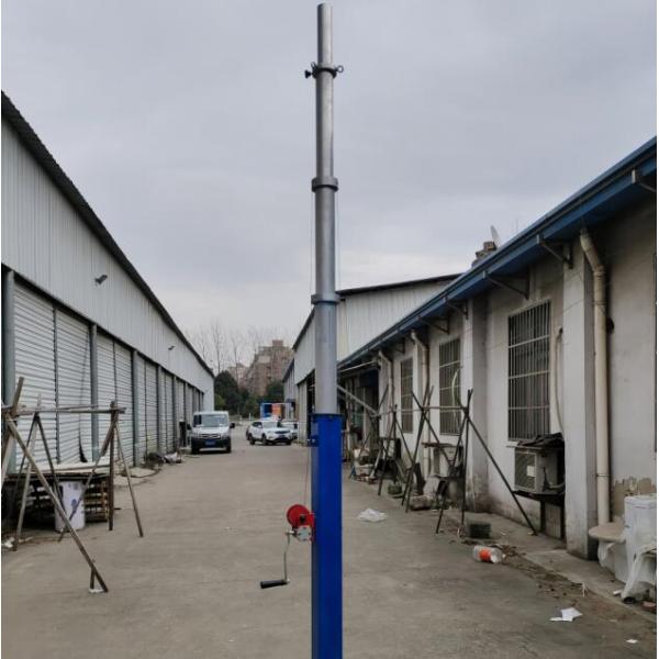 6m Aluminum Telescoping Antenna Mast Hand Crank Up Light Weight 20 Foot Tv Antenna Mast