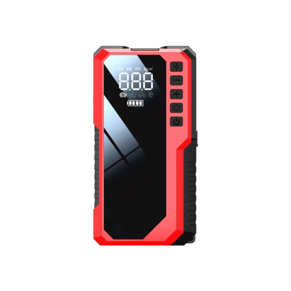 Multi Function Portable Battery Jump Starter 6400mAh 8000mAh 12V Emergency Jump Starter With Air Compressor