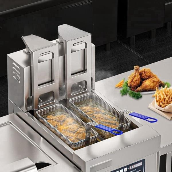 Large Capacity 24L High Pressure Multi-Food Frying Potato Machine for Chicken Cutlet