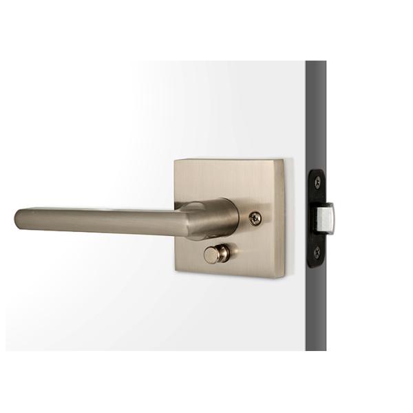 Цинковый сплав трубчатый замок набор регулируемые дверные замки ванной комнаты сатин никель