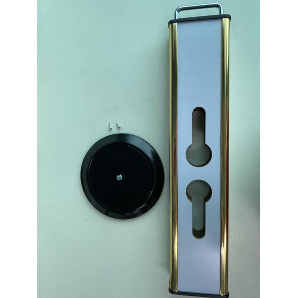 Gold Fingerprint Password Smart Digital Door Lock Display Rack For Exhibition Stan