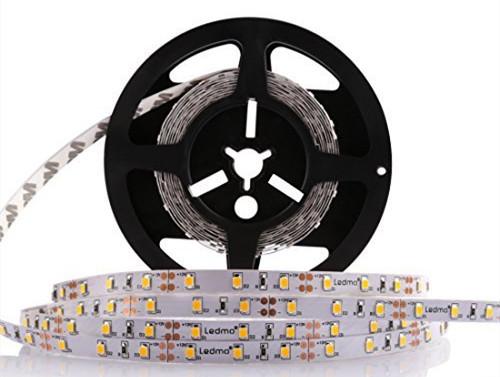 High Intensity Flexible SMD 2835 LED Strip Light Warm White 12 / 24V 60LEDS / M