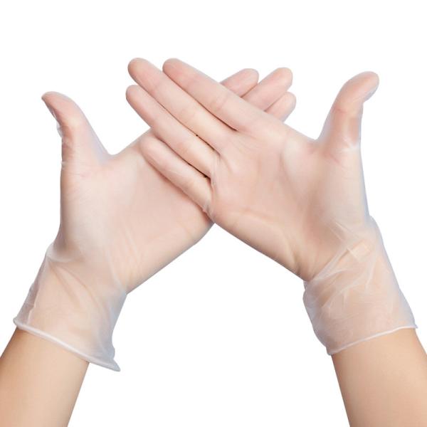 Dust Free Disposable Medical PVC Gloves , Latex Free Powder Free Vinyl Gloves