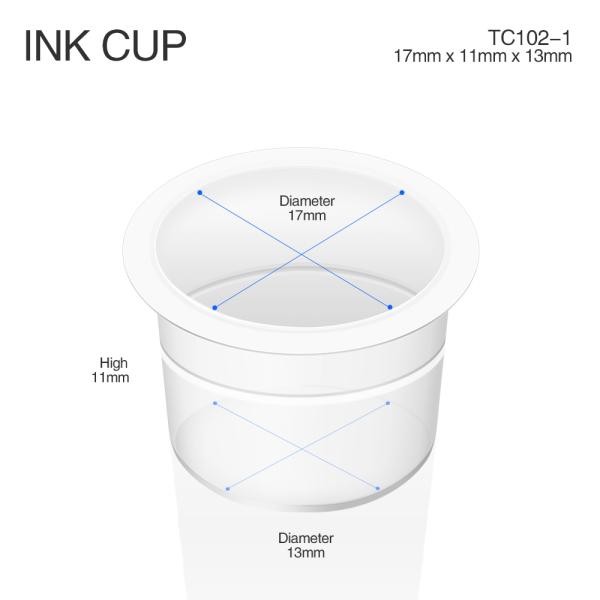 Plastic Disposable Tattoo Ink Cups S M L Ink Caps For Tattooing