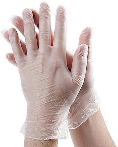 ISO Clear White Disposable Vinyl Examination Gloves