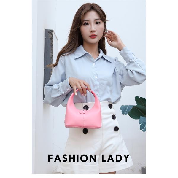 Horizontal Square Classic Candy Color PU Leather Hobo Bag for Women's Chic Style