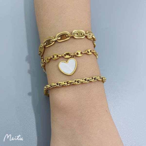 Women Girls Trendy Heart Pendant Necklace Europe USA Shell Heart Charm Choker