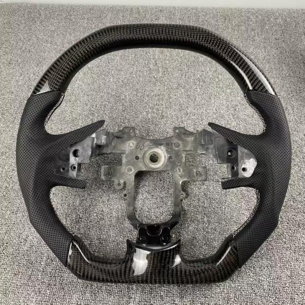 Unleash the Power of Cyberpunk Design with Mitsubishi EVO Carbon Fiber Steering Wheel