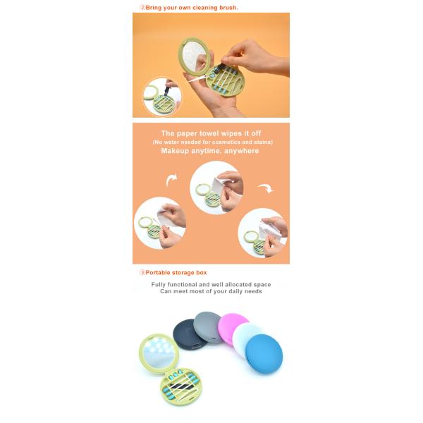 набор коробки собрания пробирки хлопка силикона посуды силикона 90g