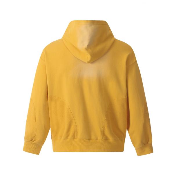 Men's Distressed Acid Wash Zip Up Hoodie in Custom Tie Dye Design for Streetwear