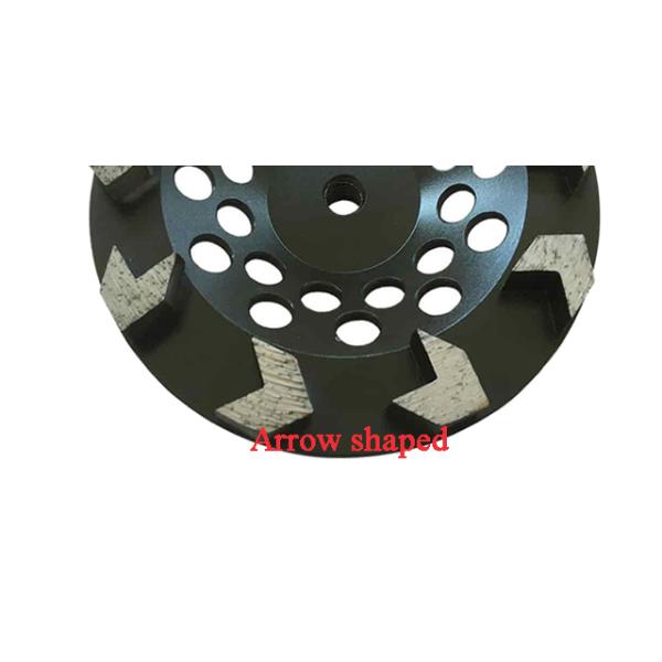 5 inch Black Arrow Segmented Cup Wheel with Wet Grinding for Granite