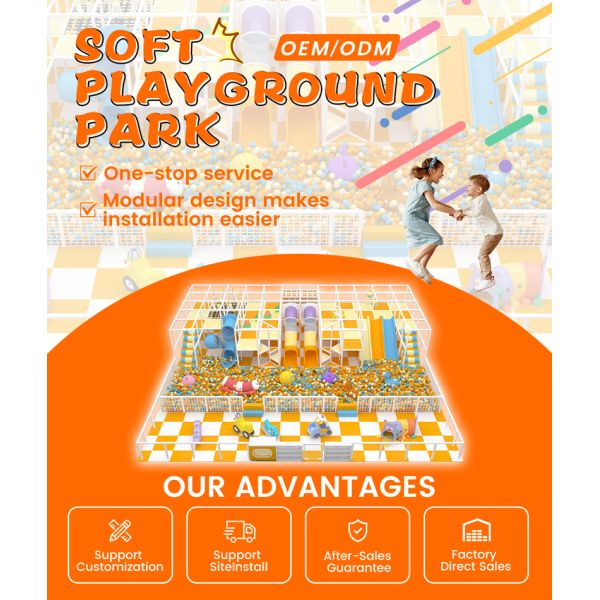 Soft Playground Park 200㎡ | Customizable Kids’ Play Area with One-Stop Service