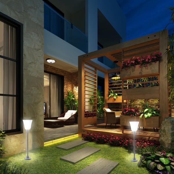 Energy Saving Waterproof Outdoor Led Solar Lawn Light For Garden 3000K/4000K/6000K