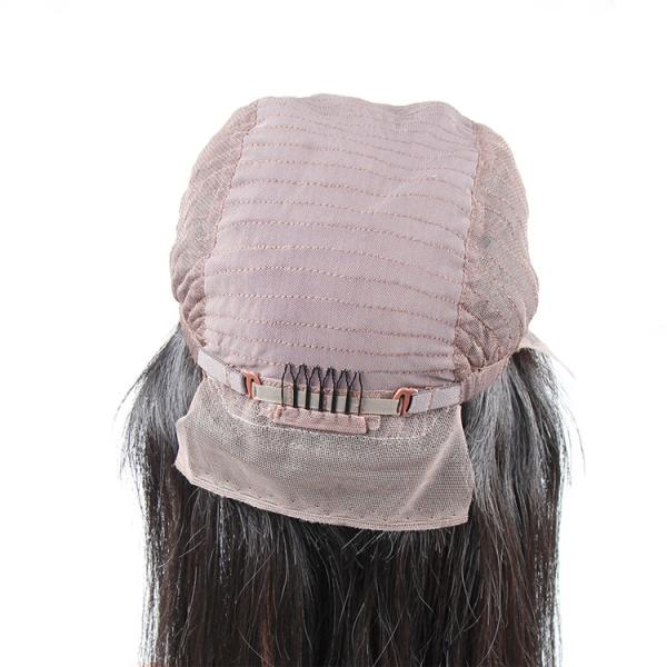 Natural Black Remy Long Lace Front Wigs Human Hair 100% Unprocessed Good Feeling