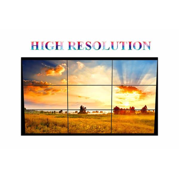 Full HD 1080p Samsung 3x3 led video wall with 6.7 mm bezel for live TV station