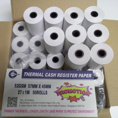 Rolo de papel térmico da posição de 55GSM 79mm