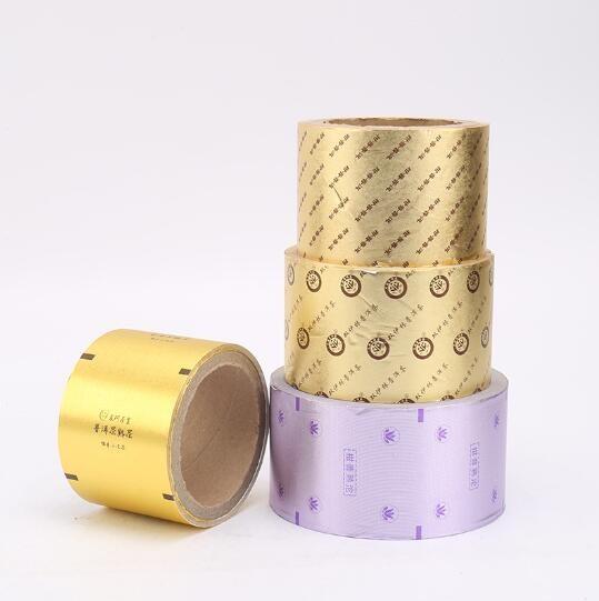 Customized Golden And  Colored Printed Aluminum Foil For Candy Package Or Chocolate Package In Sheet/on Roll