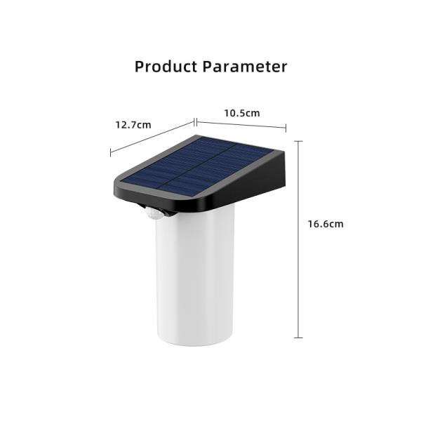 Outdoor Led Wall Light 6w White Light Motion Sensor Wall Lamp For Balconies Gardens Patios Backyard