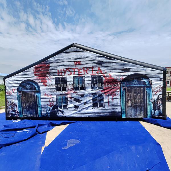 PVC Inflatable Zombies Maze for Adults and Kids Customizable Logo Printed Labyrinth