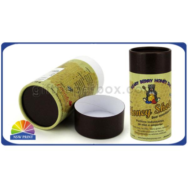 Упаковка консервных банок трубки Ресиклабле бутылки меда бумажная упаковывая цилиндрическая бумажная