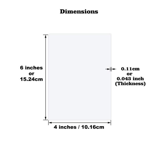 5*7 Inch Organic Glass Plate 10 Pieces Display Racks for Home or Office Decor