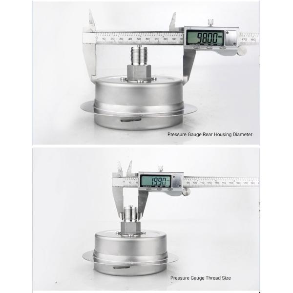 Manufactured Full Stainless Steel Axial Pressure Measuring Instruments for Industrial