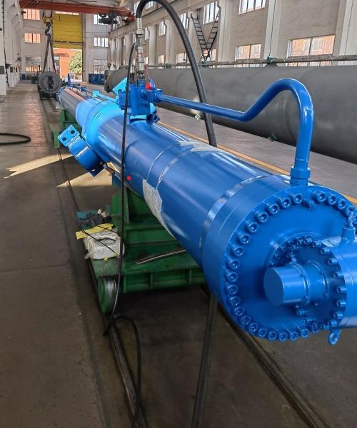 Certificação longa do cilindro hidráulico 1200mm DNV da porta radial superior do denudate