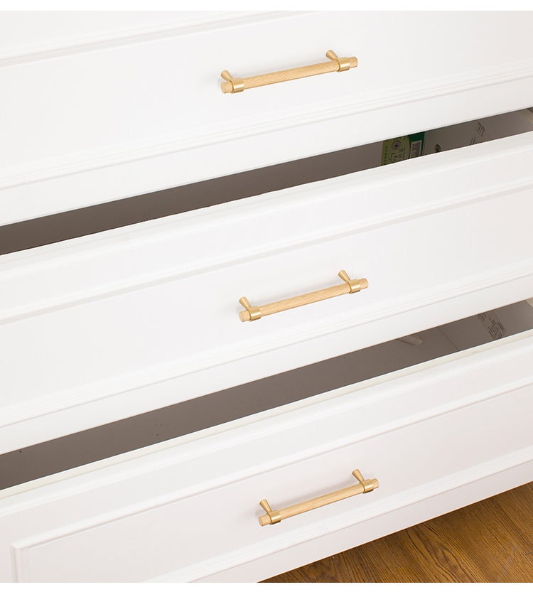 Modern Single Hole Copper Handle Wardrobe Cabinet Light Luxury Gold Mesh Brass Shoe Drawer Factory Wholesale