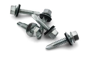 5.5x55mm Galvanized Outdoor Screws Roofing Full Thread With EPDM Washer