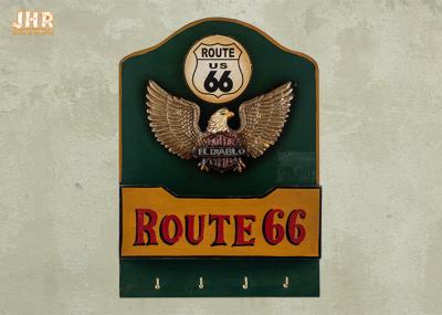 Wood Wall Hanger Antique Envelope Rack Decorative Wall Plaques Pub Sign Wall Decor Route 66