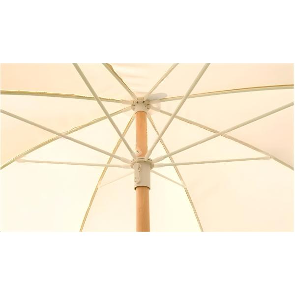 Tejido UV Paraguas de playa Protector solar 210T Tejido de Oxford con revestimiento de plata Logotipo aceptable