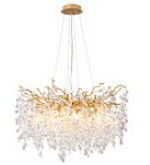 Современные коммерческие люстры освещают крышечные кристаллические стеклянные подвесные лампы