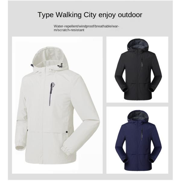 Thick Custom Safari Zip Up Jacket Dyed Windbreaker Jacket Woven Tactical Mens Jacket Coat