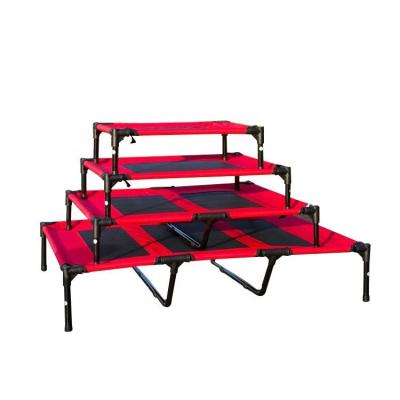 1680D vermelho elevou a cama aumentada resistente do cão da cama 24in do berço do cão