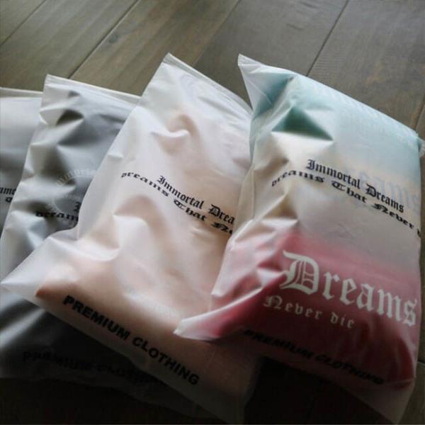 Wholesale Custom Printing Logo Plastic Zip Packaging Poly Bags Biodegradable Frosted Eva Zipper Bag Clothing Brand
