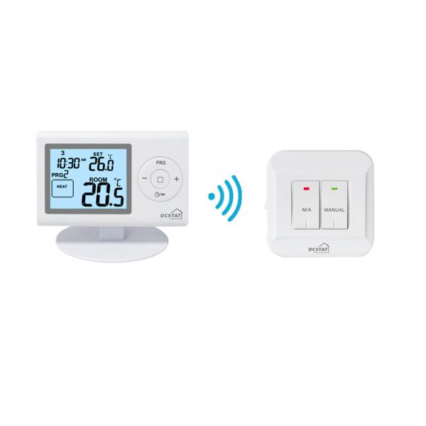 Riseem 7 Day Programmable Thermostat ,  WiFi Room Thermostat With Heating And Cooling Control