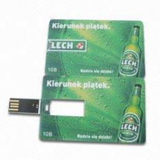 Memoria USB retractable AT-045C de la tarjeta de crédito