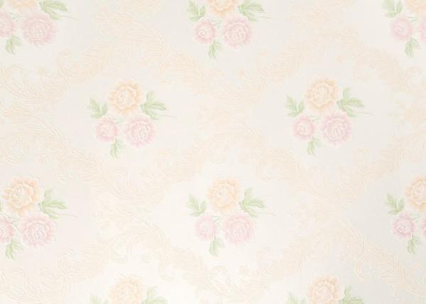 Beige Floral Pattern Non Woven Wallcovering , Interior Decorating Wallpaper SGS CSA