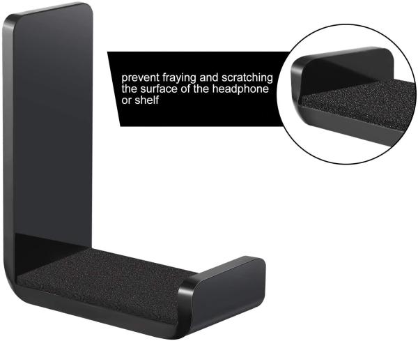Acrylic Headphone Stand Headset Hanger Holder Earphone Wall Display Bracket 2.76in