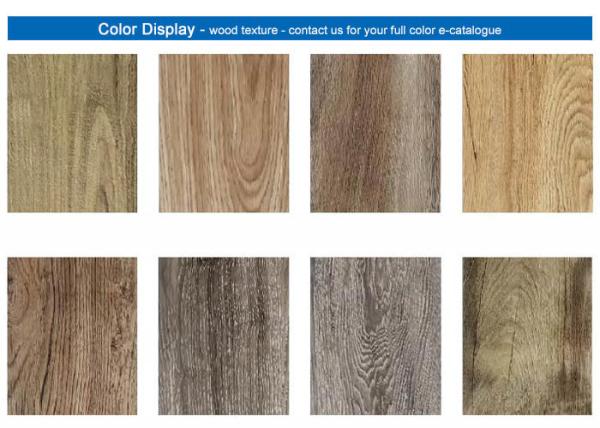 Soundproof 100% Spc Flooring Commercial With Ixpe 0.2mm Wood Appearance