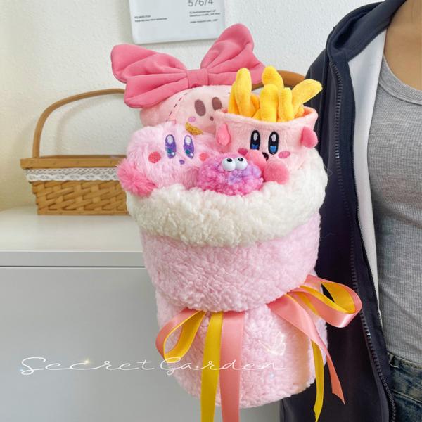 Valentine's Day Birthdays Plush Flower Bouquet Gift Set 20x35cm Luxury Cartoon Present for Girlfriend