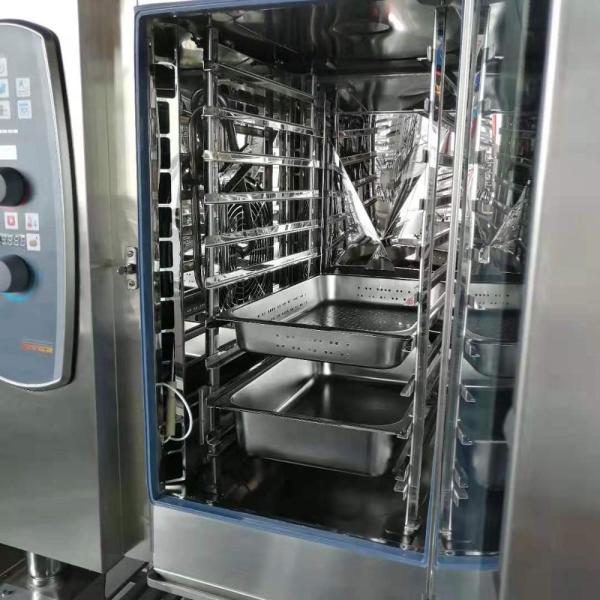 8-tray gas convection combi oven for baking French bread CE certified and 18.6kw power