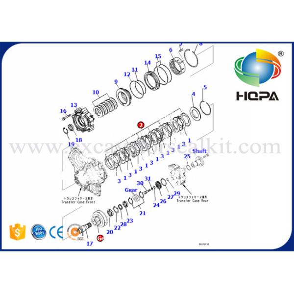 OEM 714-16-19730 Komatsu Friction Plate Disc Parts For WA200-6 Wheel Loader