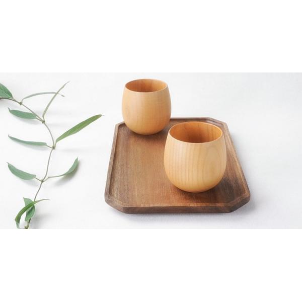 Belly Wooden Drinking Cups Customizable Engraved Logo Coffee Drinking Mugs