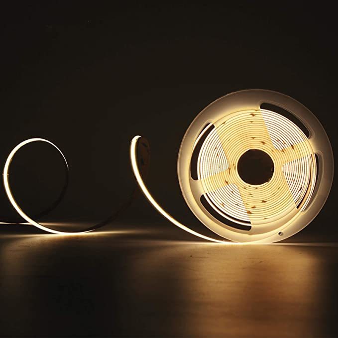 480led/m COB Led Strip Light 3000k 4000k 6500k 180 Degrees Dotless Tape Light