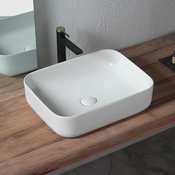 Таз стирки прямоугольного санитарного Countertop таза изделий керамический