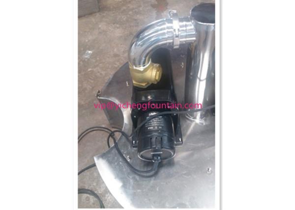 Stainless Steel Pond Fountain Accessories AC12V RGB Lighting 6.5m Spray Height