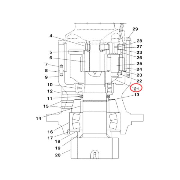 Части шестерни Cx210 запасные Части шестерни Cx210 запасные