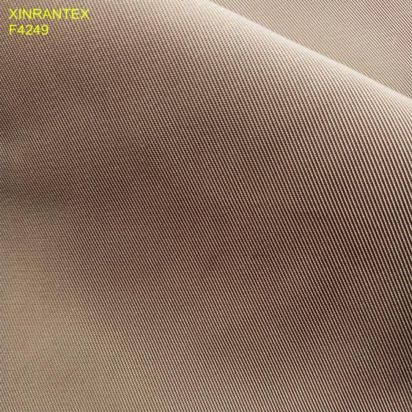 F4221 100%polyester imitation memory fabric 75DX75D wr pu coating for jacket